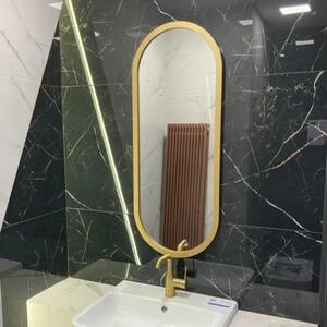 Zrcadlo Zeta Gold 60 x 80 cm