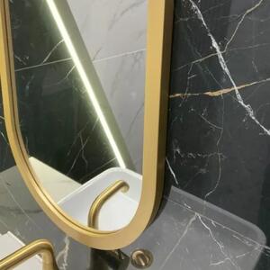 Zrcadlo Zeta Gold 60 x 80 cm
