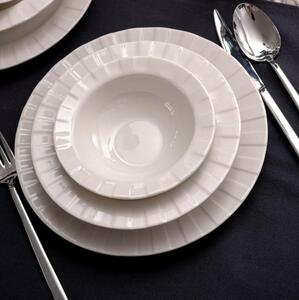 Jídelní sada 18 ks bílá/porcelán