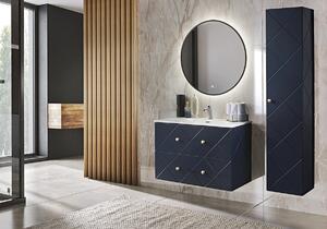 ViaDomo Via Domo - Koupelnová skříňka pod umyvadlo Elegance Blue - modrá - 90x61x46 cm