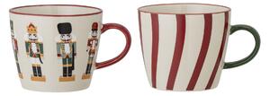 Keramický hrnek Jolly Red 300 ml – set 2 ks