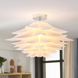 Stropní svítidlo Lindby Rimon, bílé, plast, Ø 50 cm, E27