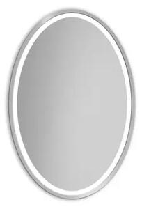 Zrcadlo Nordic Oval Silver LED 75 x 120 cm