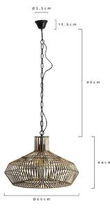 Stropní lampa triponido Ø 60 cm měděná