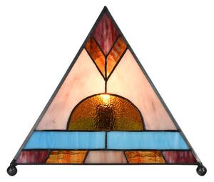 Stolní lampa Tiffany ve tvaru pyramidy - 26*26*30 cm