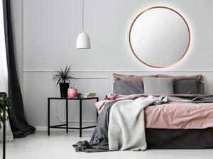 Zrcadlo Nordic Copper LED o 90 cm
