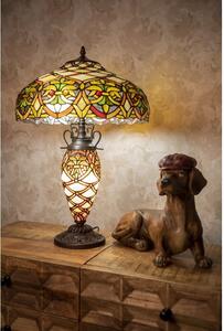 Stolní Tiffany lampa se svítící nohou Paterna - Ø 41*58 cm E27/max 2*60W