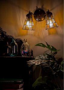 Nástěnná lampa Tiffany Chessboa - 30*23*23 cm E14/max 2*25W