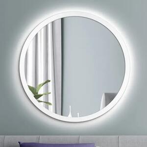 Zrcadlo Balde bílé LED o 95 cm