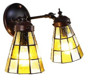 Nástěnná lampa Tiffany Chessboa - 30*23*23 cm E14/max 2*25W