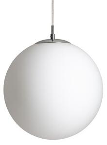 LUNA 30 závěsná opálové sklo/chrom 230V LED E27 15W - RED - DESIGN RENDL