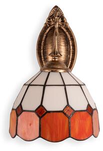 Brilagi - Tiffany vitrážová nástěnná lampa SIENNA 1xE14/40W/230V