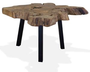 Konferenční stolek pravé teakové dřevo 80 x 70 x 38 cm
