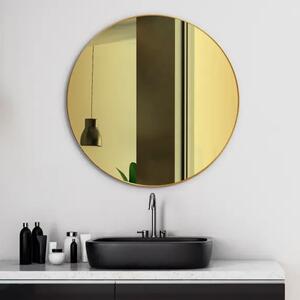 Zrcadlo Slim Gold o 95 cm