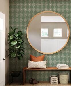 Zrcadlo Nordic Wood o 95 cm