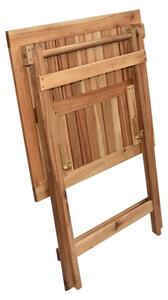 ROJAPLAST Skládací zahradní stůl - EMA, 65x55 cm, dřevěný