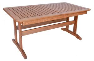 ROJAPLAST Rozkládací zahradní stůl - LUISA, 160/210x90 cm, dřevěný