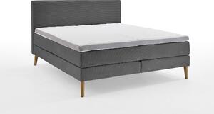 Boxspring postel elina 160 x 200 cm manšestr šedá