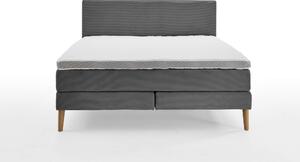Boxspring postel elina 180 x 200 cm manšestr šedá