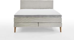 Boxspring postel elina 180 x 200 cm manšestr béžová