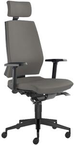 LD Seating Kancelářská židle STREAM 280-SYS s PDH, tm.šedá skladová