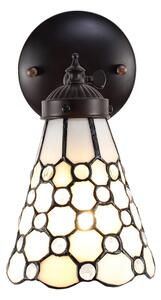 Nástěnná Tiffany lampa kamínky TransparentEye - 17*12*23 cm E14/max 1*40W