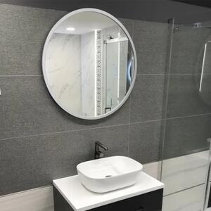 Zrcadlo Nordic Silver o 95 cm