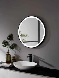 Zrcadlo Sunner LED black o 95 cm