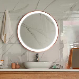 Zrcadlo Sunner LED Copper o 83 cm