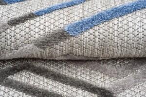 Makro Abra Moderní kusový koberec AVENTURA ED02A šedý modrý Rozměr: 80x150 cm
