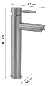 Gedy - Umyvadlová baterie ALTO 28,5 cm matný chrom