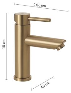 Gedy - Umyvadlová baterie GARDA 18 cm zlatá