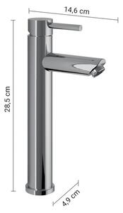 Gedy - Umyvadlová baterie ALTO HIGH 28,5 cm lesklý chrom