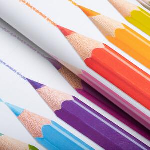 Dětský PVC ubrus Barevné pastelky PV-040 - metráž š. 140 cm