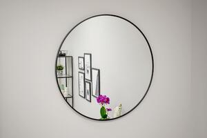 Černé kulaté zrcadlo LEOBERT - různé velikosti Průměr zrcadla: 80 cm