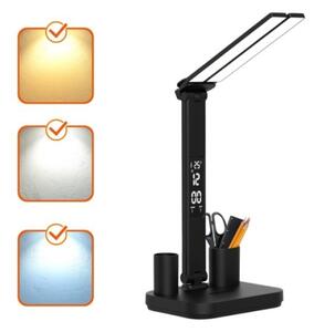 LED Stm. nabíjecí stolní lampa NOBLITE P LED/5W/5V 3000/4000/6000K 2200mAh černá