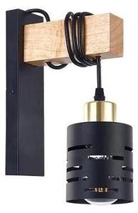 Nástěnná lampa ELEN 1xE27/35W/230V černá/zlatá/hnědá