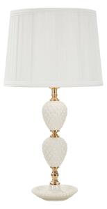 Bílá stolní lampa s textilním stínidlem (výška 57 cm) Torre – Mauro Ferretti