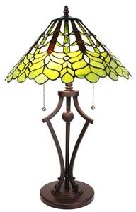Zelená stolní lampa Tiffany Greena - Ø 41*62 cm E27/max 2*60W
