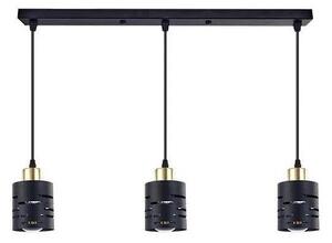Lustr na lanku ELEN 3xE27/35W/230V černá/zlatá