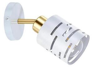 Nástěnné bodové svítidlo ELEN 1xE27/35W/230V bílá/zlatá