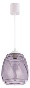 Brilagi - LED Lustr na lanku RETRO GLASS 1xE27/60W/230V pr. 26 cm bílá/kouř šedá