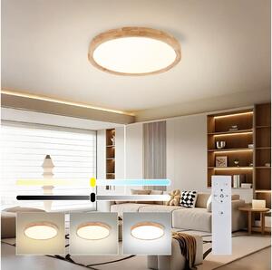 Brilagi - LED Stmívat. svítidlo WOODROUND LED/30W/230V 3000-6000K pr. 40 cm+DO