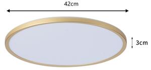 Brilagi - LED Koupelnové svítidlo ULTRA SLIM LED/24W/230V pr. 42 cm zlatá IP54