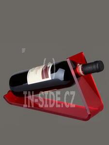 Stojan na lahev vína Akrylic, červený