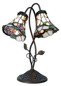 Stolní lampa Tiffany Two roses