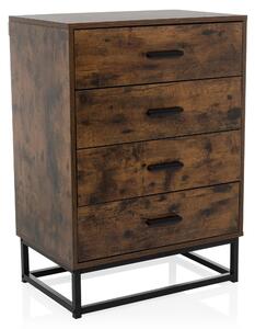 Hjh LIVING Komoda se 4 zásuvkami VINSTRA Příborník 83,5 x 60,0 x 38,5 cm
