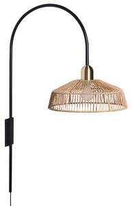 Nástěnná lampa NOSARA Papírové lano Přírodní