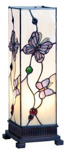 Stolní lampa Tiffany Butterfly Garden - 12.5*35 cm