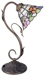 Stolní Tiffany lampa Blooming - Ø 20*48 cm - Clayre & Eef